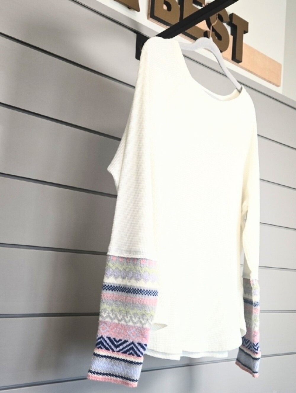 beachlunchlounge Knitted Cuffs Waffle Thermal